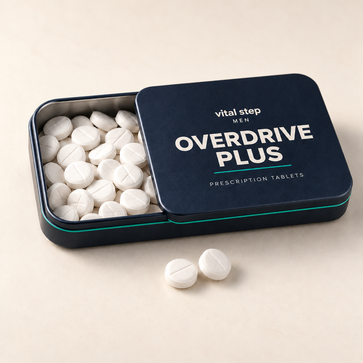 Vital Step Men Overdrive Plus tablet tin